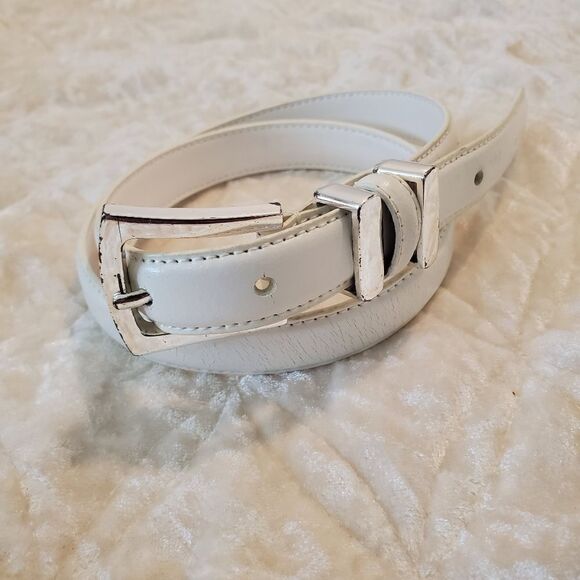 Vintage‎ Women\'s Genuine Leather  White Size Small